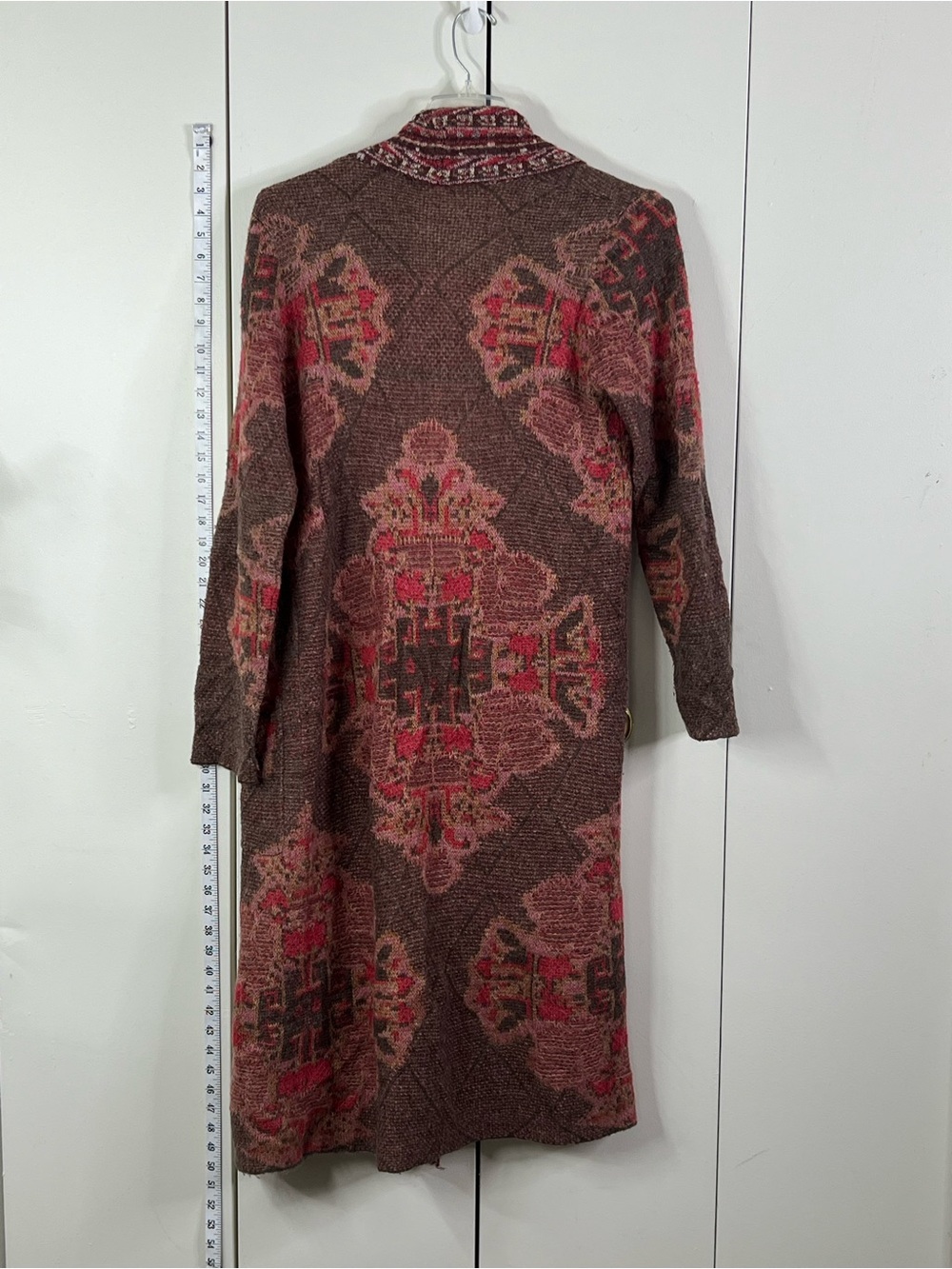Christian Siriano New York Long Boho Knit Cardigan Duster Size L - Picture 4 of 8
